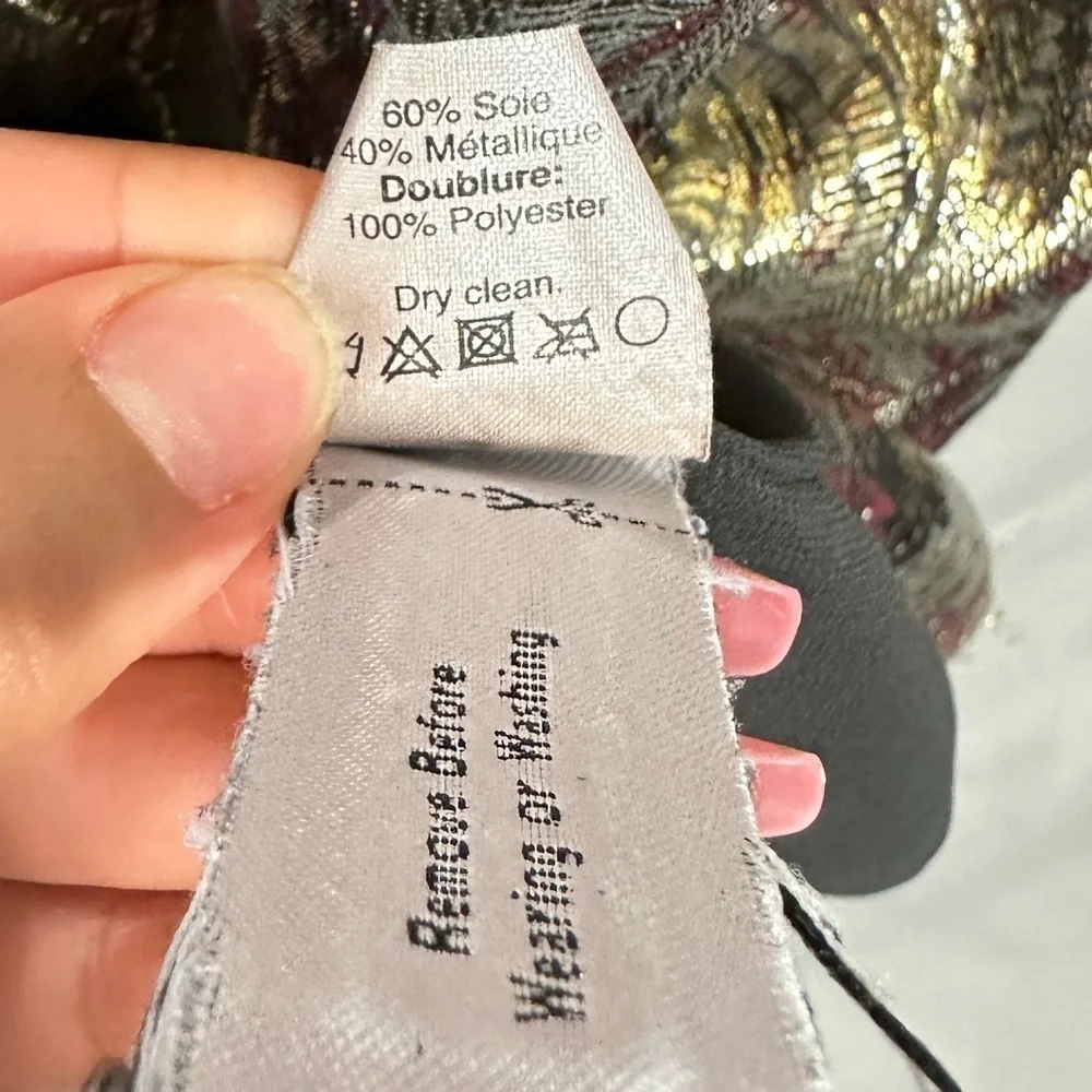 J Crew Cate metallic paisley cami size 8